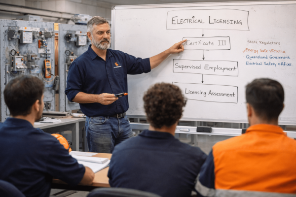 fast-track | Certificate III Electrotechnology job placement guidance through electrical licensing training